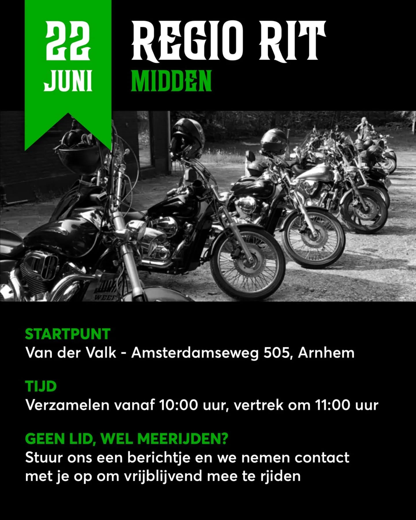 Regio midden organiseert weer een mooie rit op zondag 22 juni. Hieronder de aanvullende informatie.
Lunch; gasterij ‘t Hilletje.
De Brink 5.
3775 KP Kootwijk.
Eindpunt hetzelfde als het startpunt.
Aftanken:
Total tankstation
Amsterdamseweg 467A , Arnhem.
Shell tankstation
Amsterdamseweg 258
6816VN Arnhem
De lunch NB: bij ‘t Hilletje doen ze voor een groep geen uitgebreide lunchkaart ivm personeelstekort.
Ze bieden een 12 uurtje aan is ongeveer €14,-
Heb je een Honda VT of VTX en wil je ook een keer meerijden? Stuur ons gerust een berichtje!
#ShadowMotorclub #Motorrijden #Honda #HondaShadow #HondaVT #HondaVTX #HondaVT600 #HondaVT750 #HondaVT1100 #Chopper #Bobber #Cruiser #Toertocht #BikerLife #RideToLive #LiveToRide #MotorCycleLife #ShadowMC #VTwin