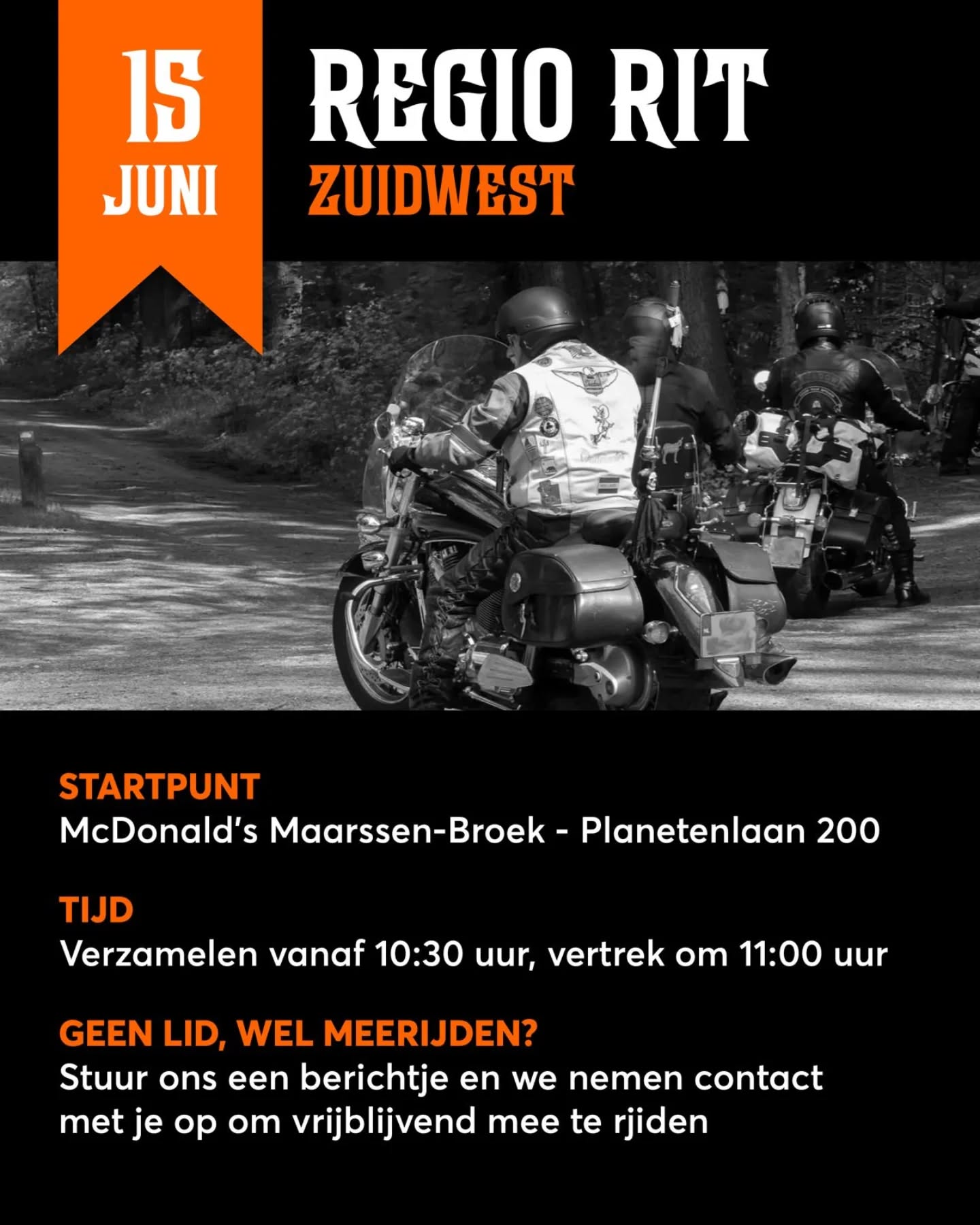 En tot slot is er ook nog in zuidwest een rit uitgezet. Met maar liefst 3 ritten op 15 juni hebben we weer een mooie rittendag voor de boeg!
Heb je een Honda VT of VTX en wil je ook een keer meerijden? Stuur ons gerust een berichtje!
#ShadowMotorclub #Motorrijden #SamenRijden #HondaShadow #HondaVT #HondaVTX #HondaVT600 #HondaVT750 #HondaVT1100 #Chopper #Bobber #Cruiser #Toertocht #BikerLife #RideToLive #LiveToRide #Vaderdag #ShadowMC #VTwin