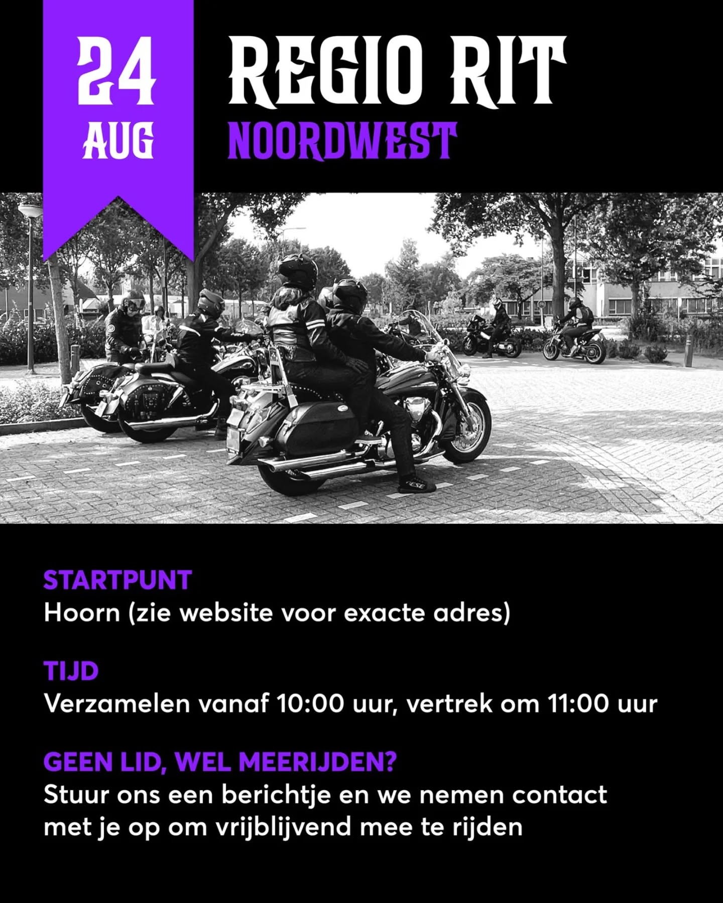 De tweede rit die gereden wordt op 24 augustus is die van regio noordwest. Deze rit vindt plaats in de bovenste helft van Noord-Holland en gaat dwars door het mooie Westfriesland heen. Uiteraard beginnen we met een bak koffie voordat we aan de rit beginnen en hebben we een lunch in Amerikaanse stijl 😎 Kijk voor de exacte locatie van het startpunt op de Shadow Kalender (link in bio + even de rit zelf aanklikken).
Heb je een Honda VT of VTX en wil je ook een keer meerijden? Stuur ons gerust een berichtje!
#ShadowMotorclub #Motorrijden #Honda #HondaShadow #HondaVT #HondaVTX #HondaVT600 #HondaVT750 #HondaVT1100 #Chopper #Bobber #Cruiser #Toertocht #BikerLife #RideToLive #LiveToRide #RegioRit #Westfriesland #Hoorn #Beemster #NoordHolland #ShadowMC #VTwin