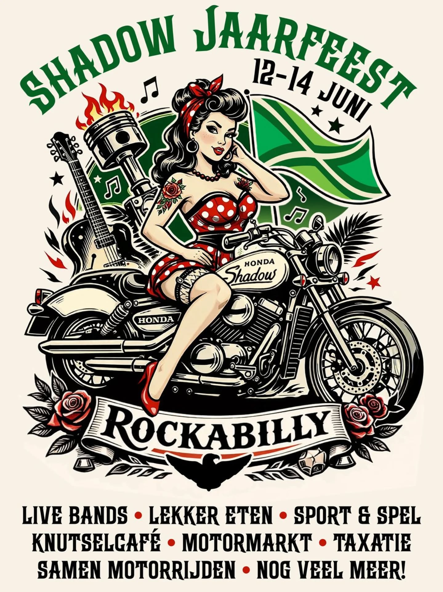 JAARFEEST 2026 - Bij de kick-off heb je de poster wellicht al zien hangen, we zijn alweer aan het opwarmen voor het jaarfeest 2026! Van 12 t/m 14 juni organiseert regio Midden het jaarfeest in Lievelde. De organisatie is in volle gang en de exacte invulling van het feest wordt later bekend gemaakt. Dat er weer mooie dingen op het programma staan mag duidelijk zijn. Dus blok je agenda en vraag alvast vrij want dit wil je niet missen! De inschrijvingen zullen binnenkort open gaan.

Het Shadow Jaarfeest is alleen toegankelijk voor officiële clubleden

#ShadowMotorclub #Jaarfeest