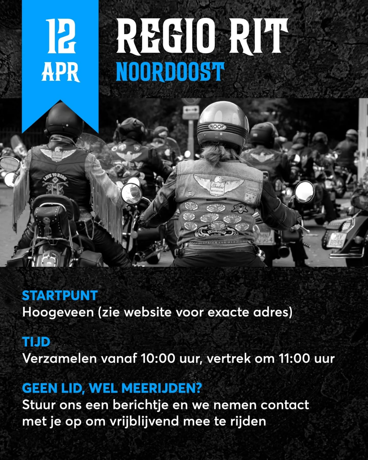 De derde en laatste rit van aankomende zondag is van regio Noordoost. Zij sluiten dit weekend aan bij een gezamenlijke toertocht bij MC Hoogeveen ter ere van de KNMV Dag Van De Motorrijder. Kortom, veel motorrijders voor nog meer motorpret!

Kijk voor de exacte locatie van het startpunt op de Shadow Kalender (link in bio + even de rit zelf aanklikken).

Heb je een Honda VT of VTX ben je (nog) geen lid en wil je ook een keer meerijden? Stuur ons gerust een berichtje! 

#ShadowMotorclub #HondaShadow #HondaVT #HondaVTX #VTwin