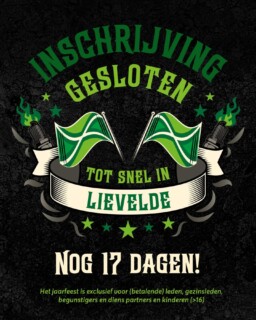Nu dat de inschrijvingen gesloten zijn komt het Shadow Jaarfeest pas écht dichtbij! We hebben maar liefst 131 aanmeldingen ontvangen van mensen die wel zin hebben in een feestje! 😉
Wij hebben er ook ontzettend veel zin in en we beginnen daarom alvast met aftellen! Zodat jij weet hoeveel dagen je nog hebt om je motor te poetsen, je tentje af te stoffen, je vest nog een laatste upgrade te geven of gewoon om je tas in te pakken.
Tot op het jaarfeest! 😎
#ShadowMotorclub #HondaShadow #RideToParty #BikerEvent #ShadowJaarfeest