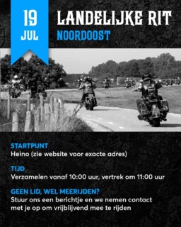 Aanstaande zondag is het weer zo ver, een landelijke rit! Dit keer is regio Noordoost aan de beurt. We maken een schitterende rit door het mooie Salland, met als (letterlijk) hoogtepunt de beklimming van de Holterberg. Kortom, dit mag je niet missen! Je kan je opgeven om mee te lunchen of je eigen lunch meenemen. Bij de start krijg je in ieder geval van ons een kop koffie met iets lekkers.

Kijk voor de exacte locatie van het startpunt op de Shadow Kalender (link in bio + even de rit zelf aanklikken)

Heb je een Honda VT of VTX ben je (nog) geen lid en wil je ook een keer meerijden? Stuur ons gerust een berichtje! 

#ShadowMotorclub #HondaShadow #HondaVT #HondaVTX #MotorrijdenSalland
