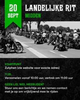 LAATSTE LANDELIJKE RIT VAN HET SEIZOEN
Aanstaande zondag heb je nog รฉรฉn kans om dit seizoen een landelijke rit mee te rijden, en wel die van regio Midden! We beginnen door de achterhoek waarna we de Veluwe oversteken en eindigen in het mooie Woudenberg. Oftewel, aan natuurschoon zal het niet ontbreken deze rit.
Ben je net nieuw of nog geen lid maar wil je meerijden? Stuur ons dan een berichtje want een landelijke rit is echt iets wat je meegemaakt moet hebben. Dus hop hop, klim die motor op!
Kijk voor de exacte locatie van het startpunt op de Shadow Kalender (link in bio + even de rit zelf aanklikken)
Heb je een Honda VT of VTX ben je (nog) geen lid en wil je ook een keer meerijden? Stuur ons gerust een berichtje!
#ShadowMotorclub #HondaShadow #HondaVT #HondaVTX #MotorrijdenMiddenNederland